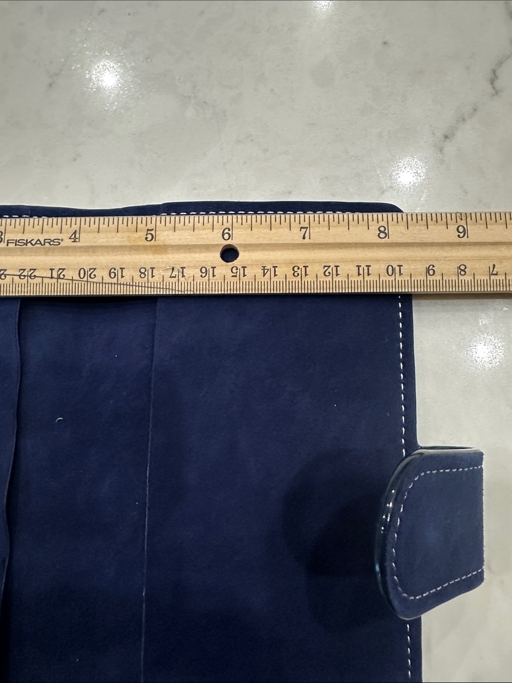 Navy Suede Hobonichi weeks  and weeks mega planner cover - Picture 7 of 8